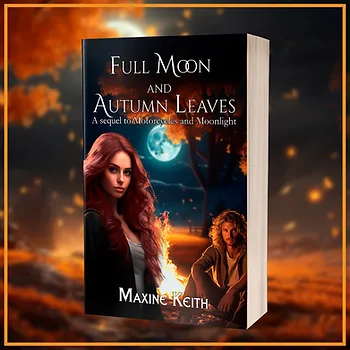 Full Moon and Autumn Leaves